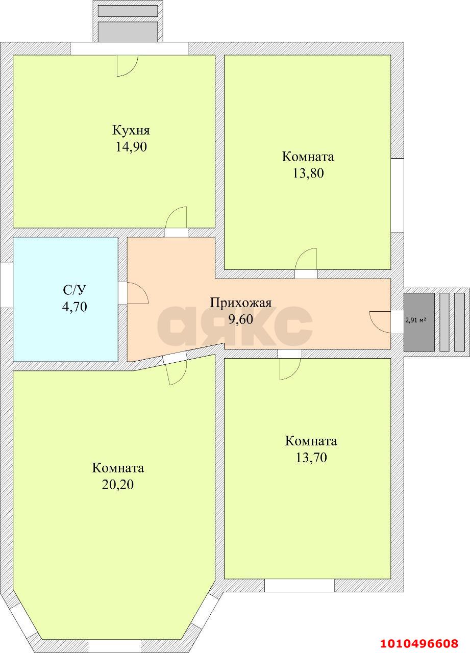 Фото №10: Дом 76 м² + 3 сот. - Краснодар, Прикубанский внутригородской округ, пр-д 2-й  Куликова Поля, 19/5