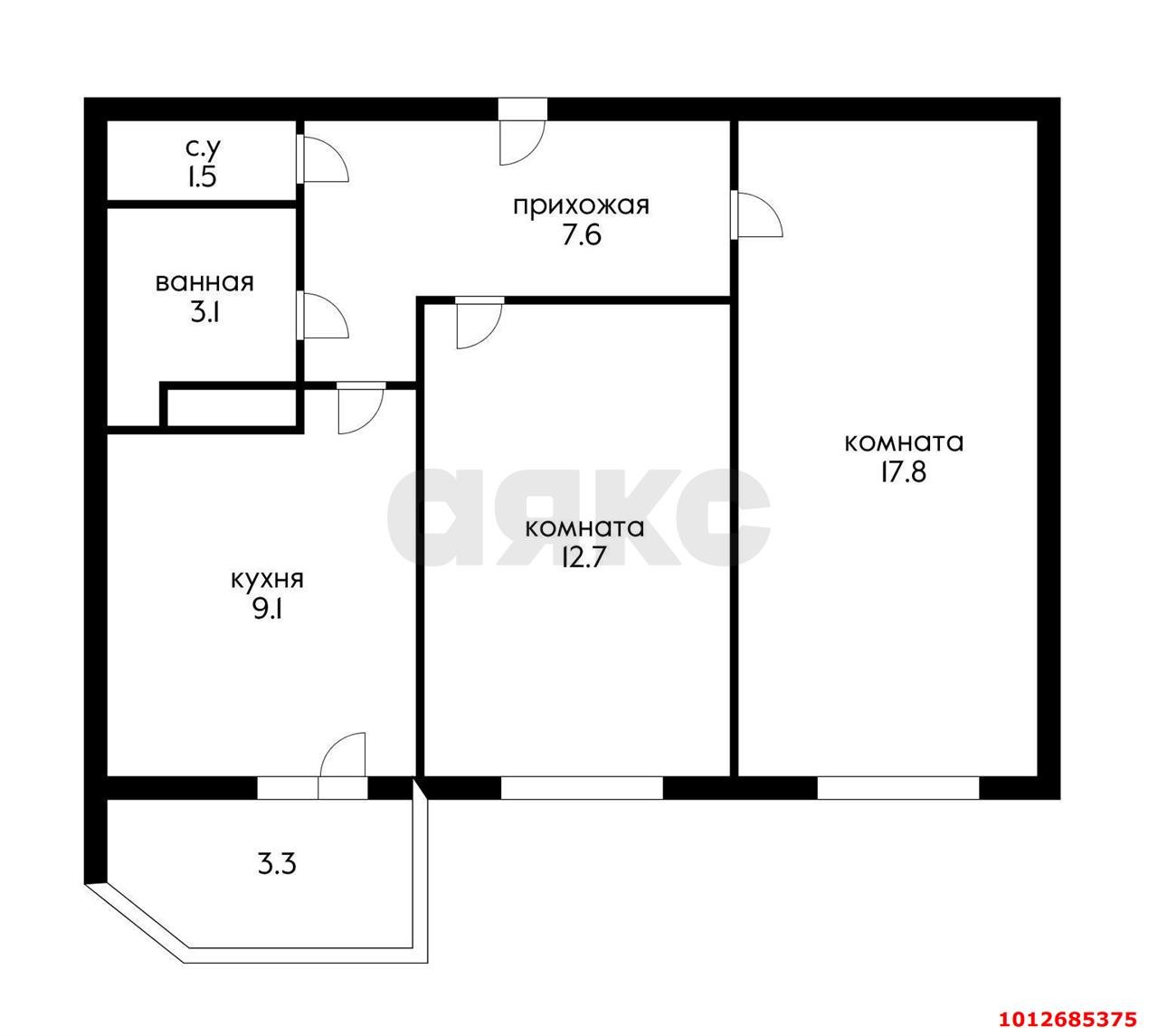 Фото №8: 2-комнатная квартира 55 м² - Краснодар, Горхутор, ул. имени Дзержинского, 110А