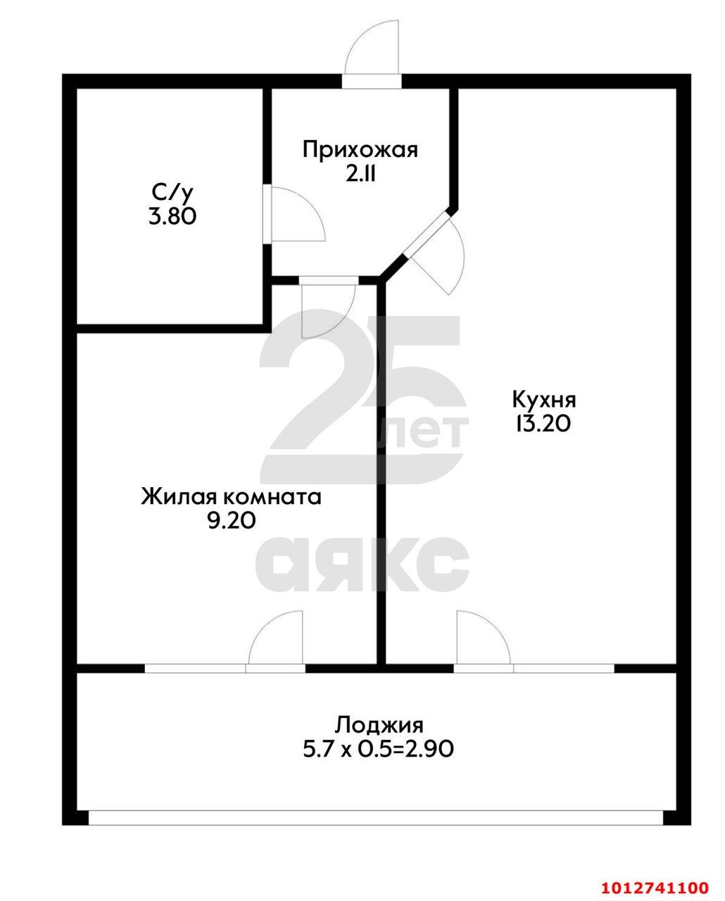 Фото №1: 1-комнатная квартира 34 м² - Краснодар, имени Петра Метальникова, ул. Петра Метальникова, 38