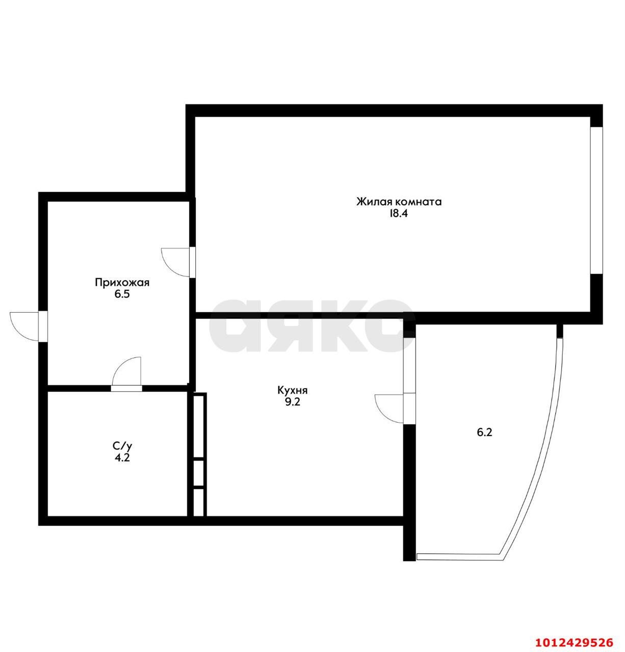 Фото №11: 1-комнатная квартира 44 м² - Краснодар, Комсомольский, ул. Тюляева, 2