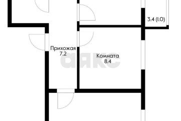 Фото №5: 2-комнатная квартира 45 м² - Новая Адыгея, мкр. жилой комплекс Дарград, ул. Тургеневское шоссе, 33/3к11