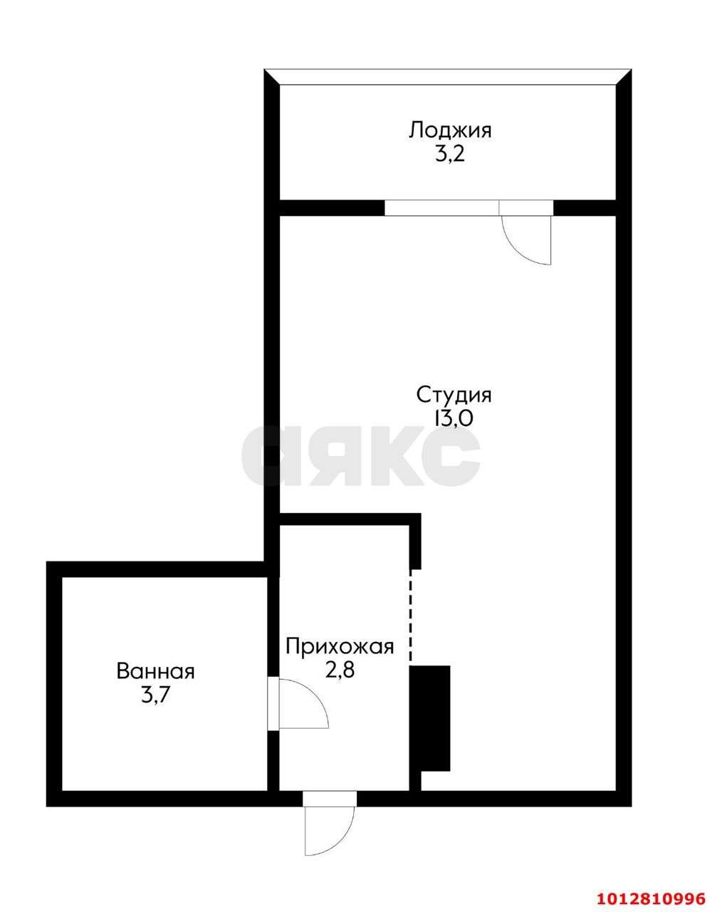 Фото №10: Студия 23 м² - Краснодар, жилой комплекс Самолёт-2, ул. Западный Обход, 57к2