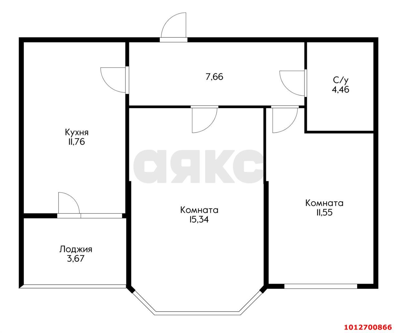 Фото №3: 2-комнатная квартира 58 м² - Краснодар, Славянский, ул. Красных Партизан, 1/4к15