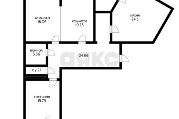 Фото №5: 3-комнатная квартира 114 м² - Краснодар, мкр. жилой комплекс Достоевский, ул. Достоевского, 84