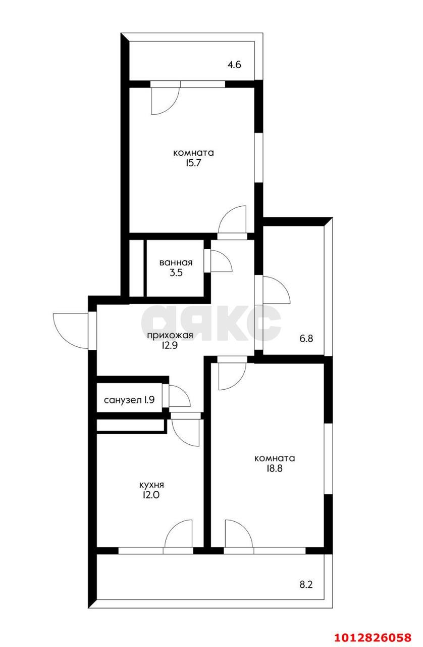 Фото №10: 2-комнатная квартира 85 м² - Краснодар, Пашковский, ул. Леонида Лаврова, 8к4