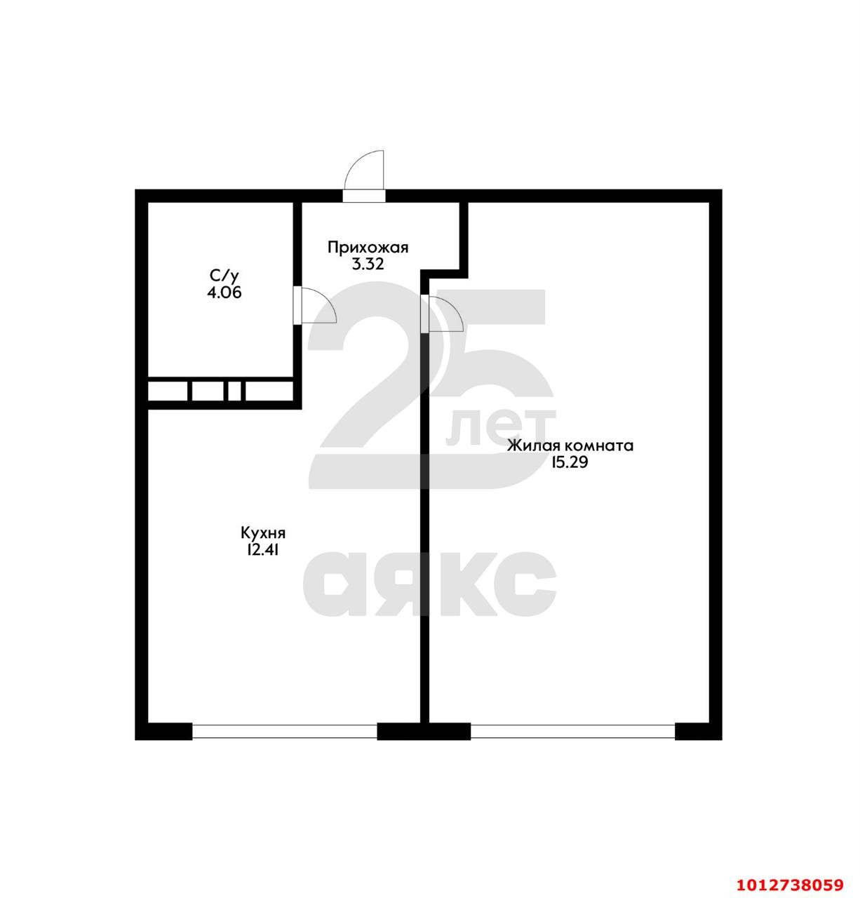 Фото №12: 1-комнатная квартира 38 м² - Краснодар, Черёмушки, 