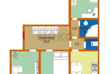 Фото №5: 3-комнатная квартира 97 м² - Краснодар, мкр. Репино, пр-д Репина, 40