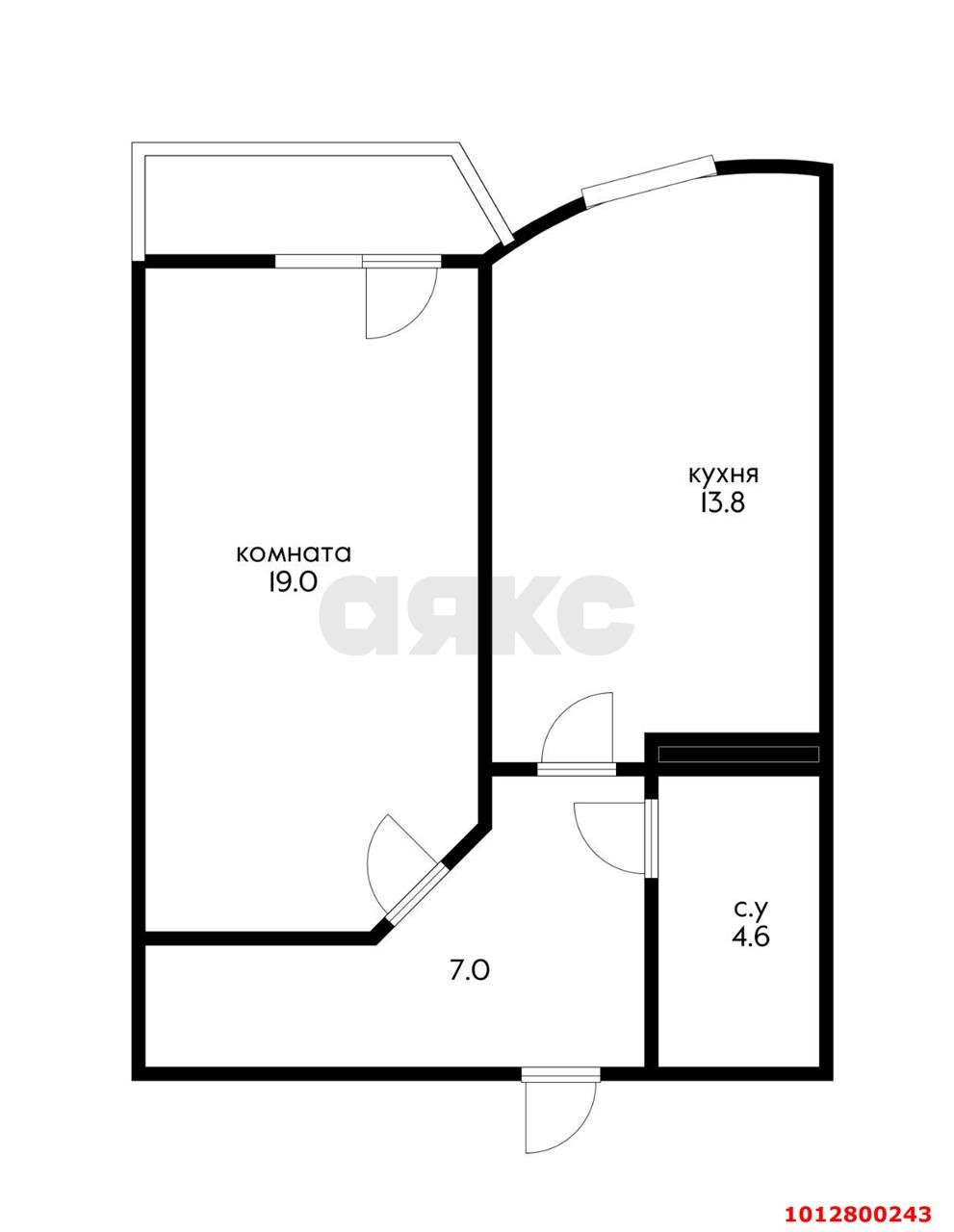 Фото №15: 1-комнатная квартира 48 м² - Краснодар, Гидростроителей, ул. Парусная, 10к1