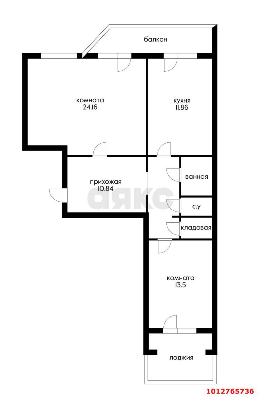 Фото №16: 2-комнатная квартира 82 м² - Краснодар, Школьный, ул. Школьная, 19