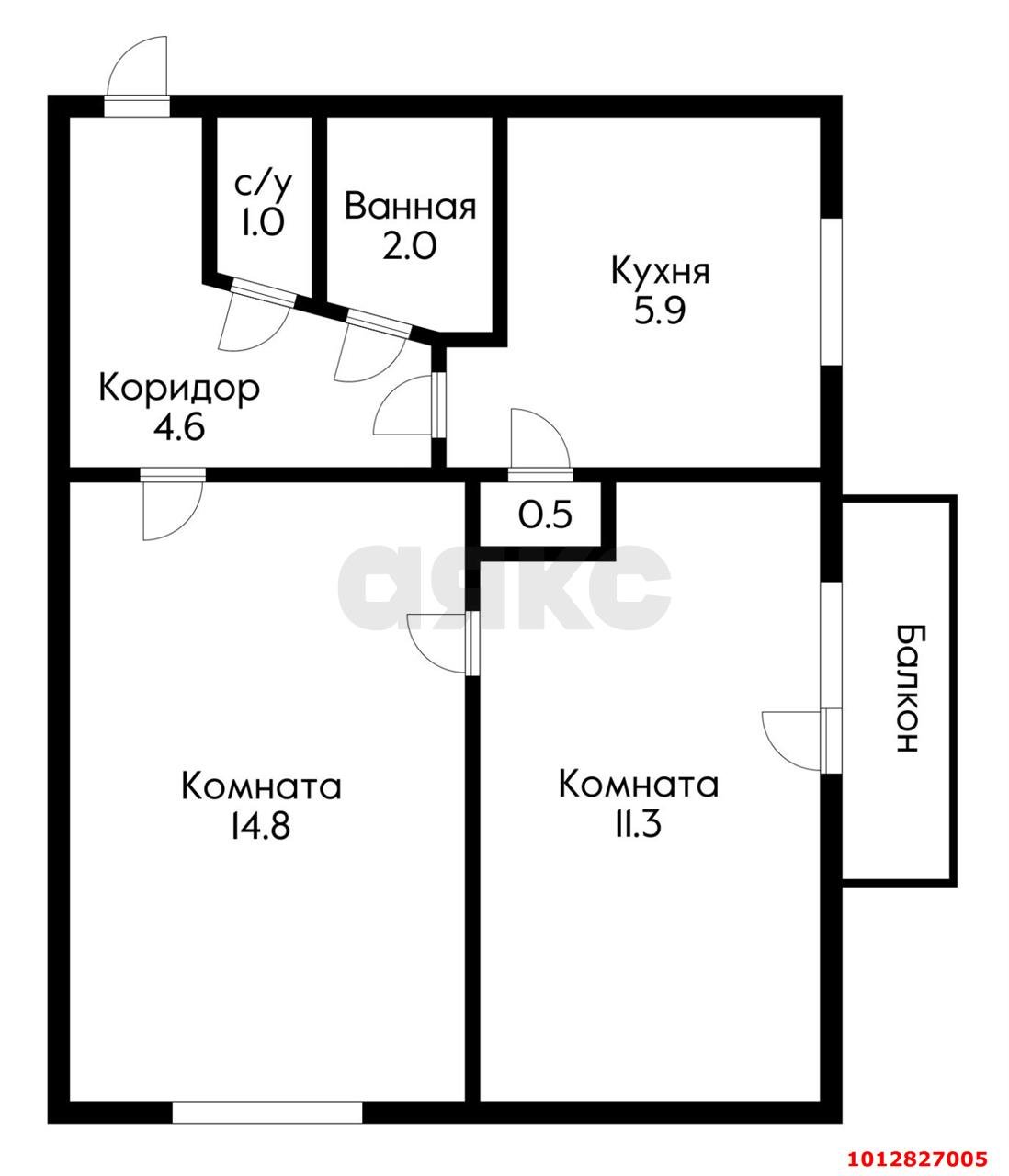 Фото №10: 2-комнатная квартира 43 м² - Краснодар, Славянский, ул. Славянская, 75