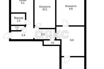 Фото №2: 4-комнатная квартира 62 м² - Краснодар, мкр. Московский, ул. Карякина, 18