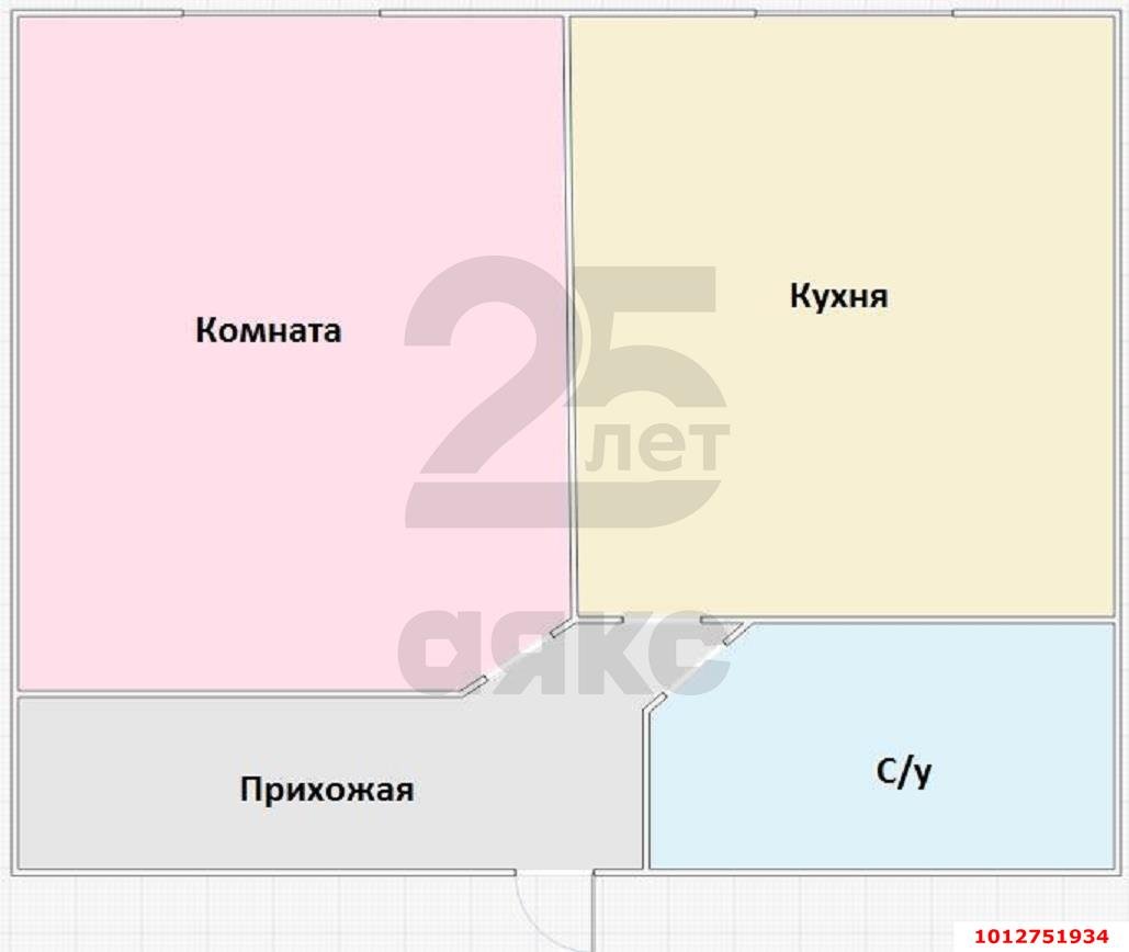 Фото №5: 1-комнатная квартира 36 м² - Яблоновский, ул. Шоссейная, 69/1