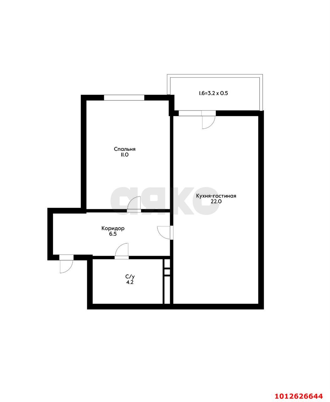 Фото №8: 1-комнатная квартира 43 м² - Краснодар, жилой комплекс Спортивная Деревня, ул. Западный Обход, 42/4к2