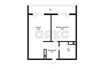 Фото №1: 1-комнатная квартира 29&nbsp;м², 6/17&nbsp;эт. - Краснодар, мкр. жилой комплекс Самолёт-3, ул. Ивана Беличенко, 85