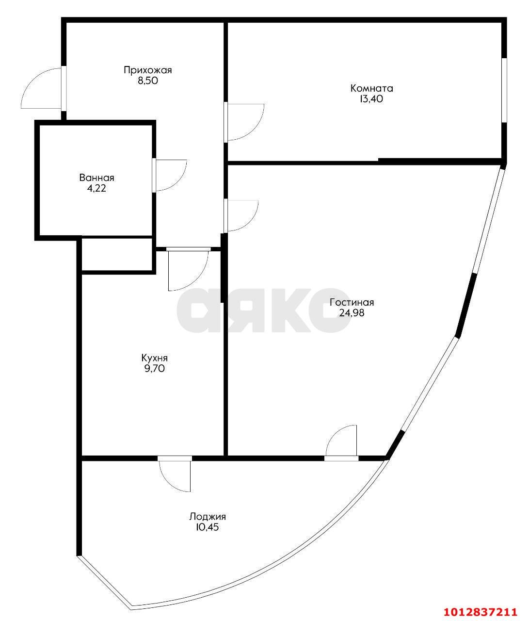 Фото №20: 2-комнатная квартира 65 м² - Краснодар, жилой комплекс Россинский Парк, ул. Командорская, 15