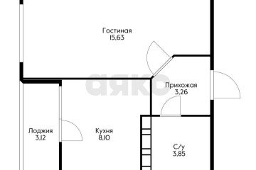 Фото №2: 1-комнатная квартира 33 м² - Краснодар, мкр. жилой комплекс Архитектор, 