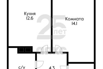 Фото №5: 1-комнатная квартира 37 м² - Краснодар, мкр. жилой комплекс Самолёт-3, ул. Константина Гондаря