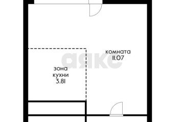 Фото №3: Студия 24 м² - Ольгинка, мкр. 3-й, 21