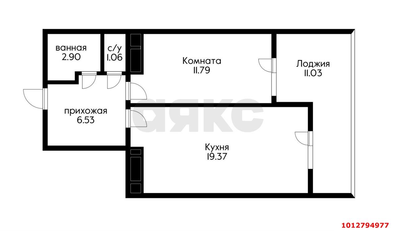 Фото №1: 1-комнатная квартира 53 м² - Краснодар, жилой комплекс Парусная Регата, ул. Автолюбителей, 1Дк2