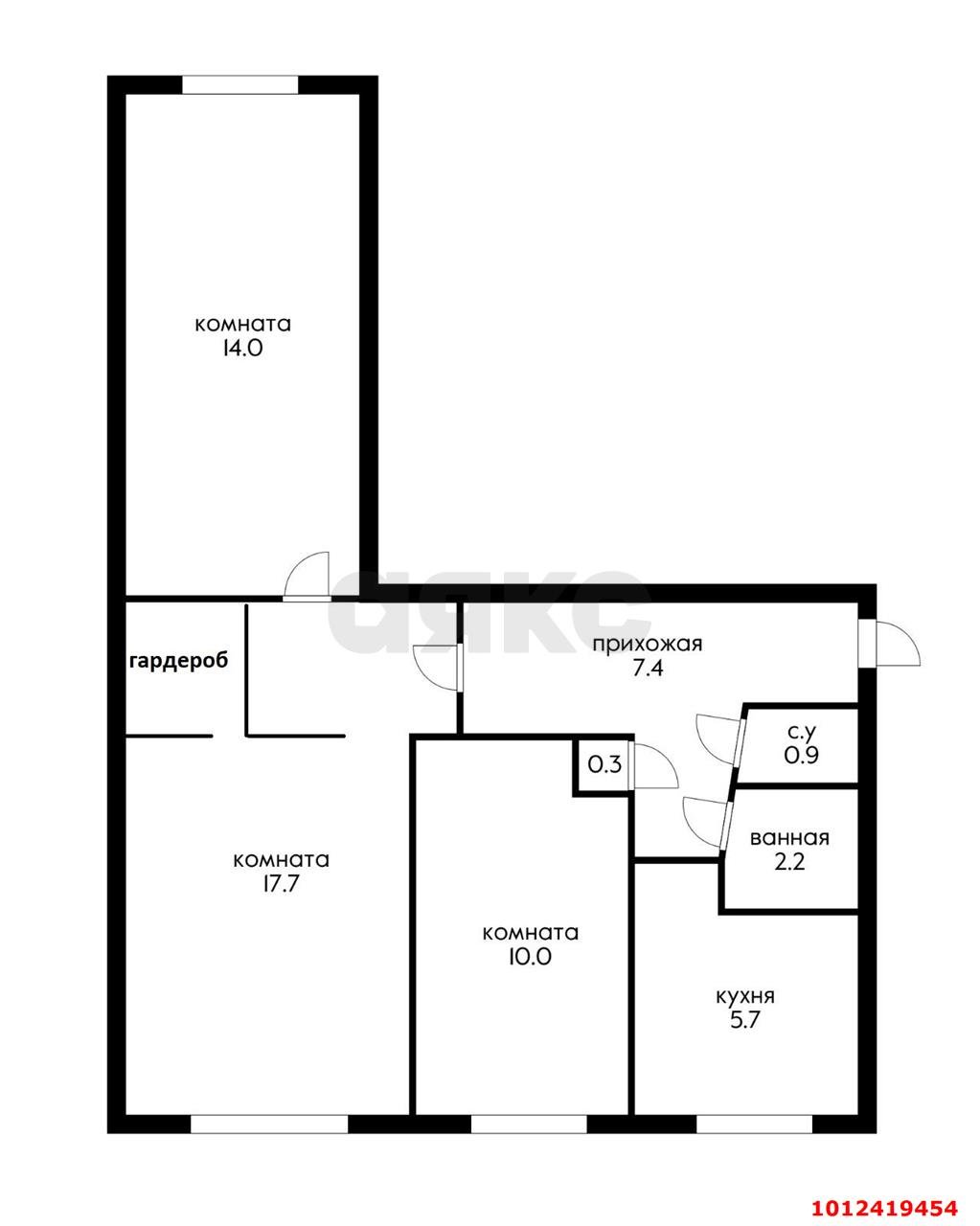 Фото №7: 3-комнатная квартира 58 м² - Краснодар, Камвольно-суконный Комбинат, пр-д 3-й Онежский, 7