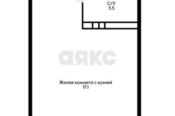 Фото №2: 1-комнатная квартира 24 м² - Краснодар, мкр. жилой комплекс Стрижи, ул. Автолюбителей, 1Г