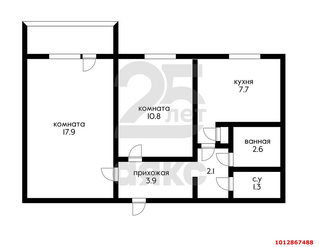 Фото №12: 2-комнатная квартира 50 м² - Краснодар, Комсомольский, ул. Сормовская, 205