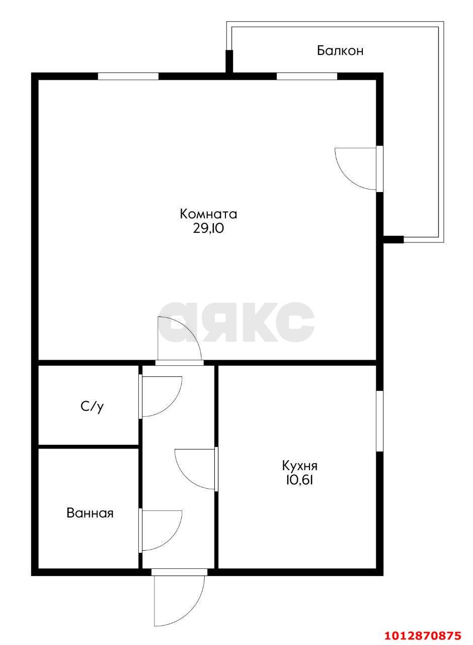 Фото №2: 1-комнатная квартира 56 м² - Краснодар, Комсомольский, ул. Уральская, 154