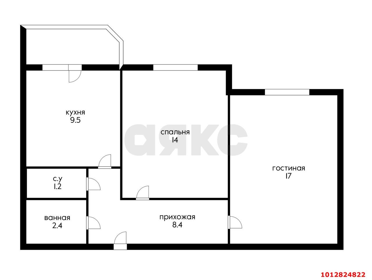 Фото №11: 2-комнатная квартира 55 м² - Краснодар, жилой комплекс Квартал № 6, ул. имени Героя Советского Союза Николая Воробьёва, 11