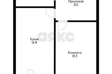 Фото №3: 1-комнатная квартира 49 м² - Краснодар, ж/м Пашковский, ул. Евдокии Бершанской, 408/2