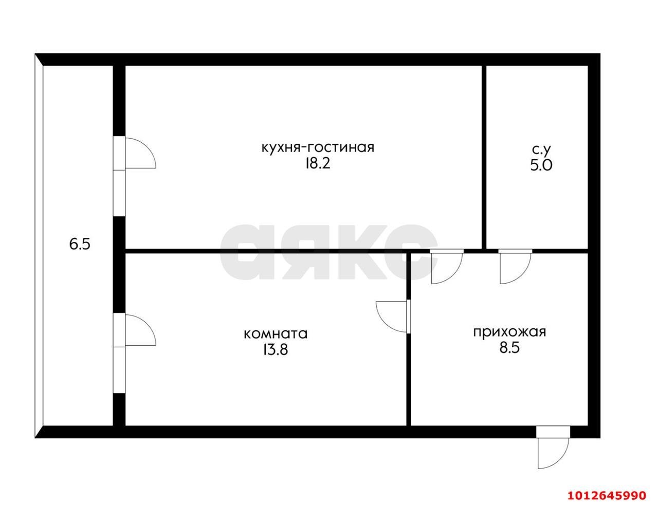 Фото №7: 1-комнатная квартира 52 м² - Новая Адыгея, жилой комплекс Мега, ул. Бжегокайская, 90/5к1