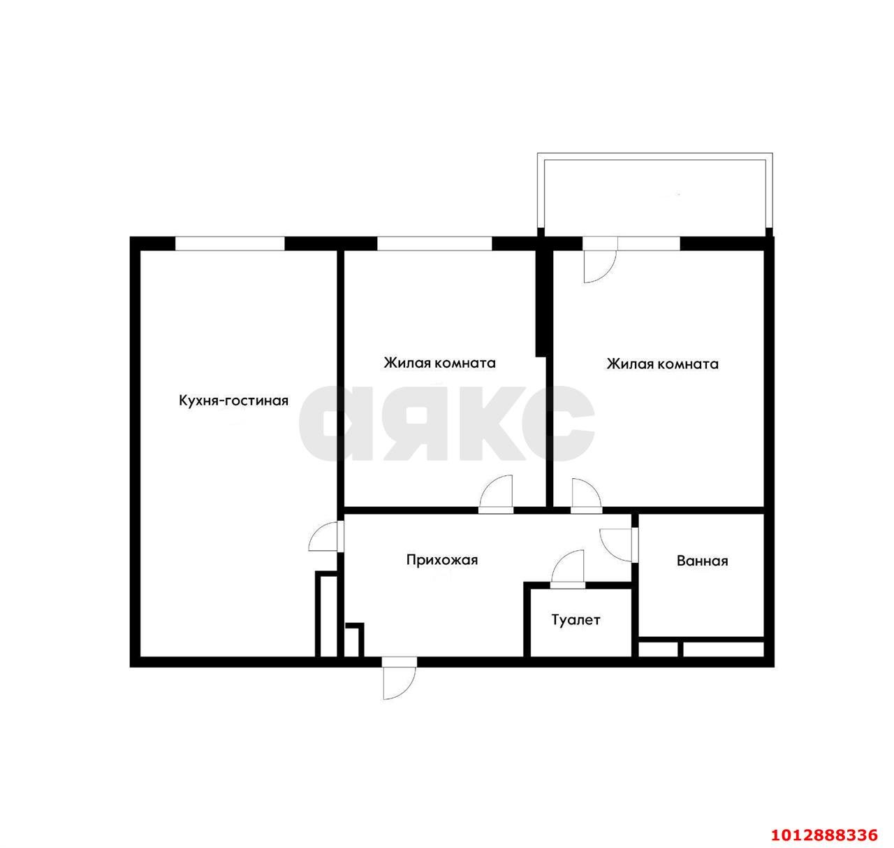 Фото №5: 2-комнатная квартира 52 м² - Краснодар, жилой комплекс Свобода, ул. Понтийская