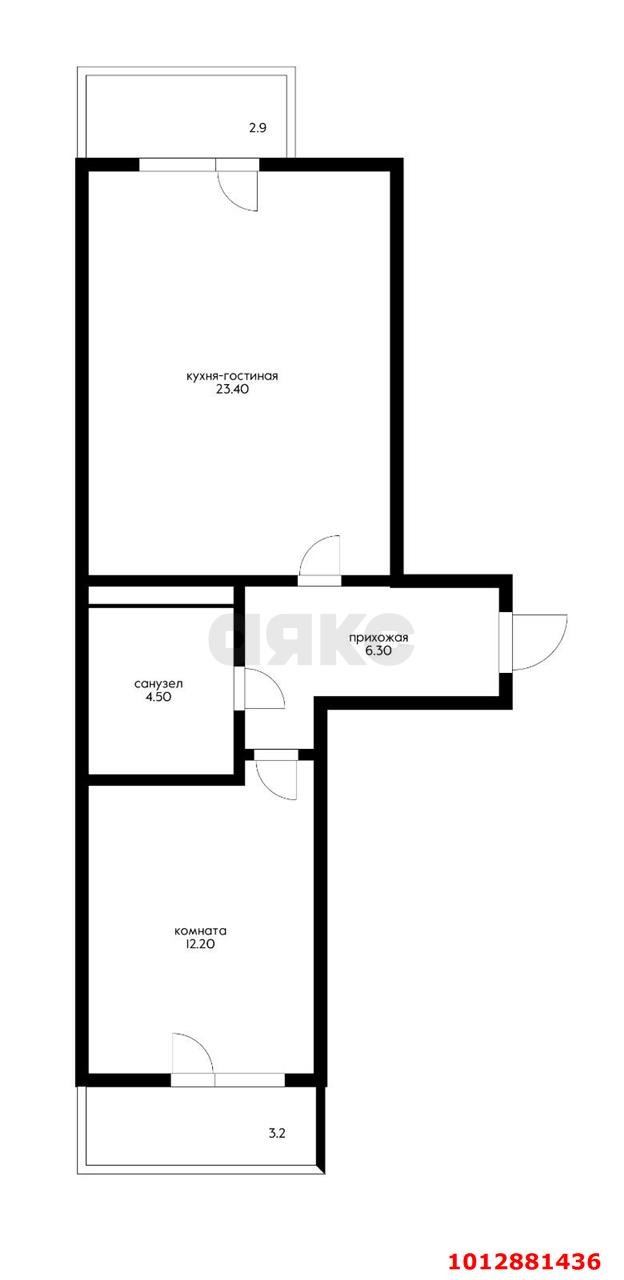 Фото №11: 2-комнатная квартира 50 м² - Краснодар, жилой комплекс Нeo-квартал Красная Площадь, ул. им. Мурата Ахеджака, 12к3