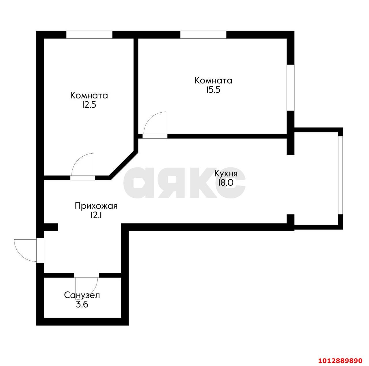 Фото №12: 2-комнатная квартира 58 м² - Краснодар, жилой комплекс Абрикос, ул. 5-я Дорожная, 68к2