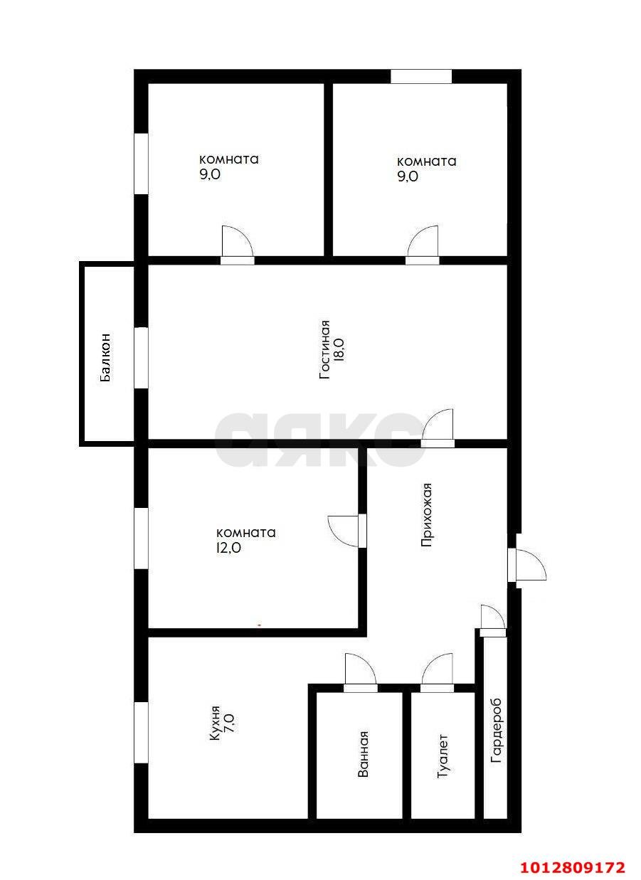 Фото №9: 4-комнатная квартира 60 м² - Краснодар, Фестивальный, ул. Яна Полуяна, 50