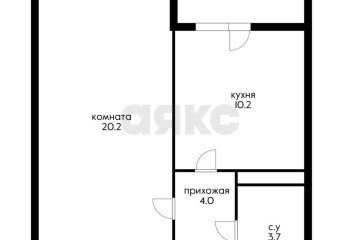 Фото №2: 1-комнатная квартира 41 м² - Краснодар, мкр. жилой комплекс Фреш, ул. имени Валерия Гассия, 4/7лит2