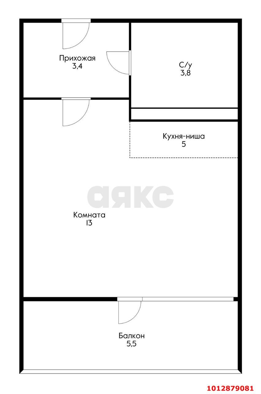 Фото №7: Студия 30 м² - Краснодар, жилой комплекс Лиговский, ул. Героя Хабибуллина, 6