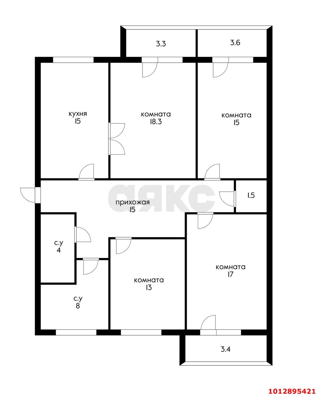 Фото №20: 4-комнатная квартира 121 м² - Краснодар, Юбилейный, пр-кт Чекистов, 25