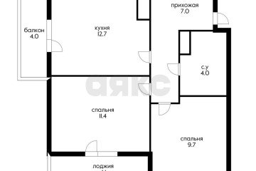 Фото №5: 2-комнатная квартира 57 м² - Краснодар, мкр. жилой комплекс Ракурс, ул. имени Героя Ростовского, 8