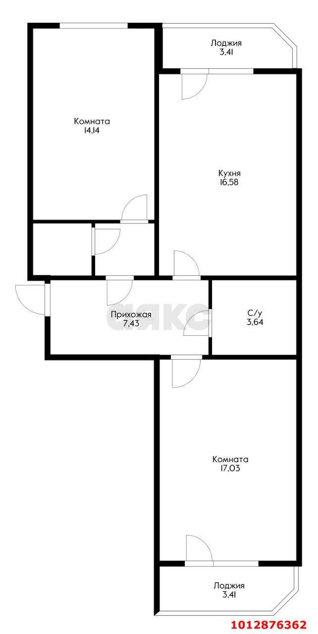 Фото №13: 2-комнатная квартира 61 м² - Краснодар, жилой комплекс Квартал № 6, ул. имени Героя Советского Союза Николая Воробьёва