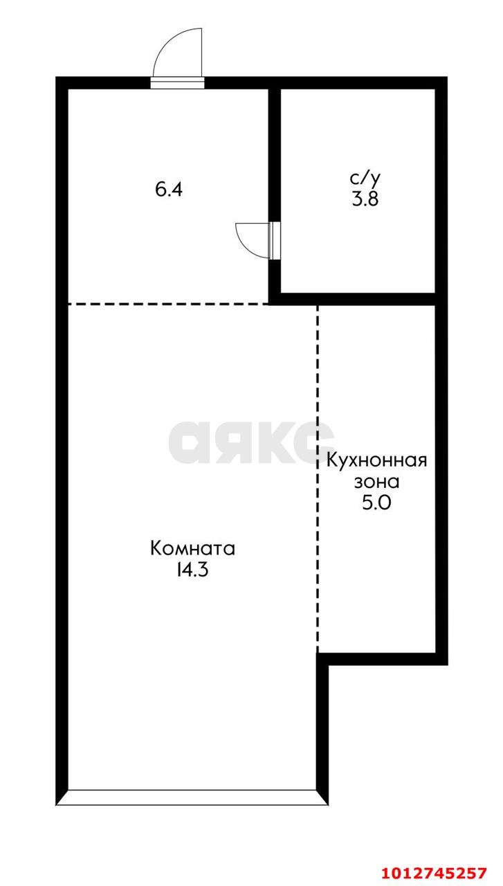 Фото №11: Студия 29 м² - Краснодар, Калинино, пер. Гаражный, 12/3к3