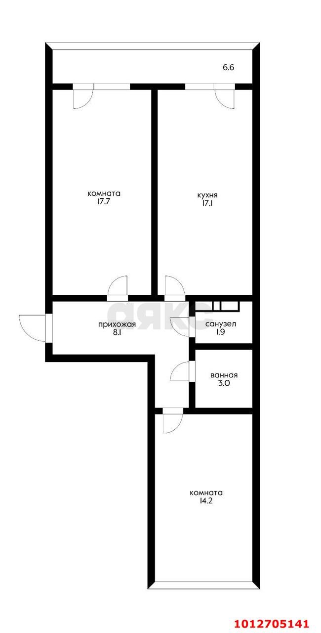 Фото №7: 3-комнатная квартира 74 м² - Краснодар, жилой комплекс Нeo-квартал Красная Площадь, ул. им. Мурата Ахеджака