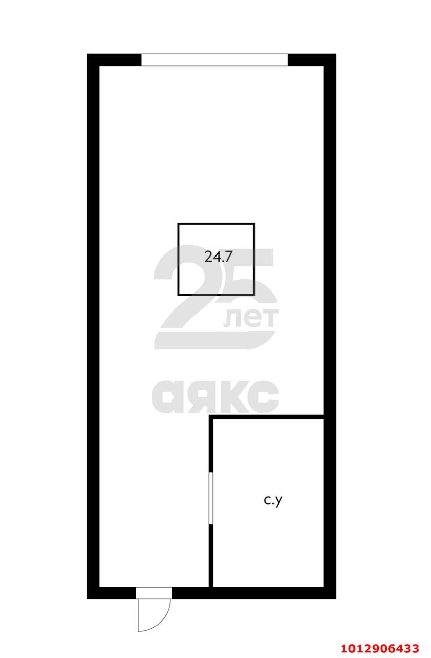 Фото №3: Студия 24 м² - Российский, Прикубанский внутригородской округ, ул. Бигдая, 8