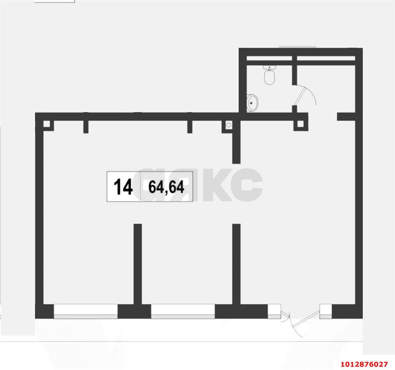 Фото №10: Торговое помещение 65 м² - Краснодар, жилой комплекс Зелёный театр, ул. Константина Гондаря