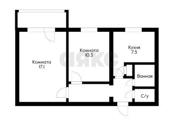 Фото №2: 2-комнатная квартира 48 м² - Краснодар, мкр. Комсомольский, ул. Уральская, 172