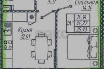 Фото №5: 1-комнатная квартира 35 м² - Краснодар, мкр. жилой комплекс Облака, ул. имени Генерала Корнилова, 9к2