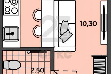 Фото №1: Студия 12 м² - Яблоновский, ул. Связи, 9