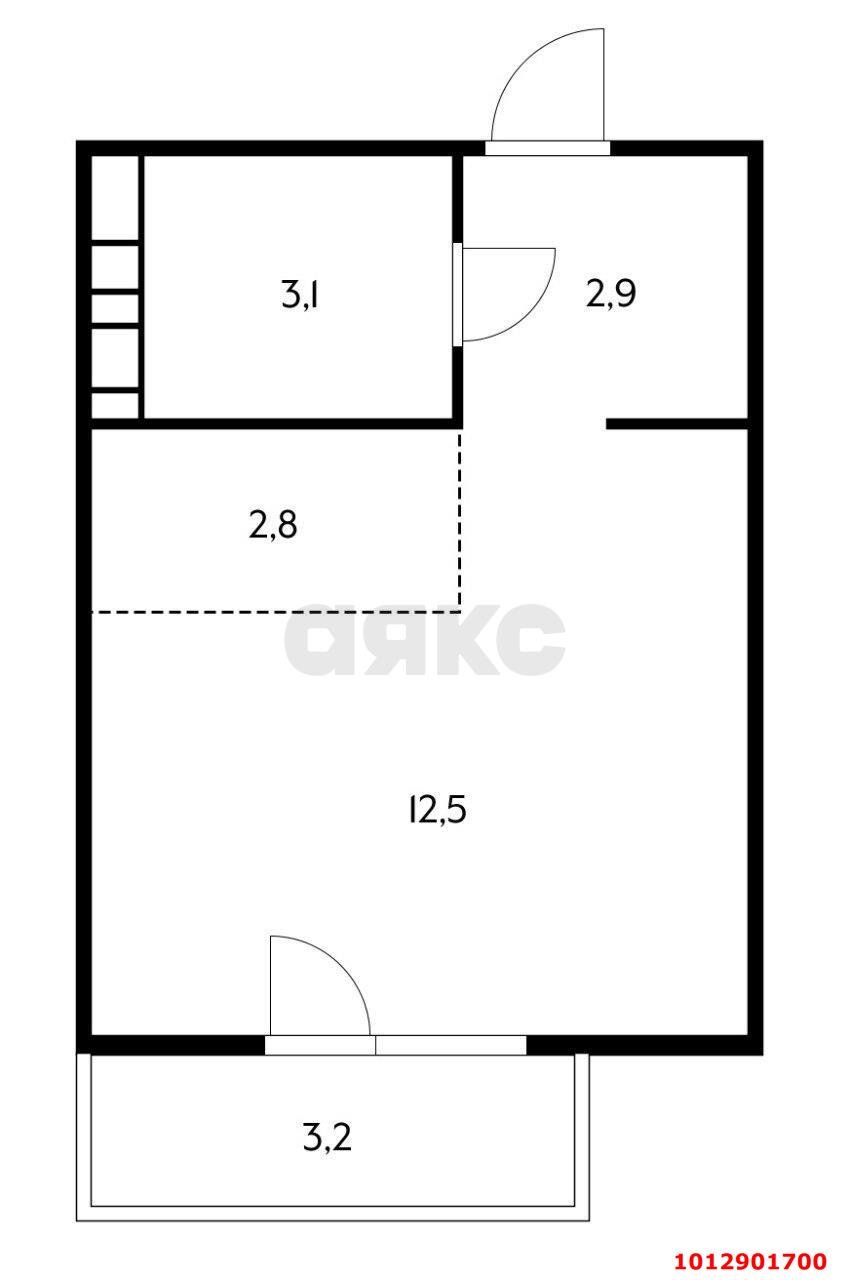 Фото №2: Студия 25 м² - Краснодар, жилой комплекс Спортивная Деревня, ул. Западный Обход, 42лит2/8