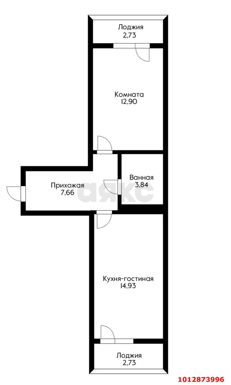 Фото №13: 1-комнатная квартира 45 м² - Краснодар, Сады Калинина, ул. Средняя, 30/11