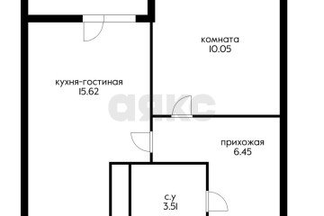 Фото №2: 1-комнатная квартира 35 м² - Ольгинка, мкр. 3-й, 21