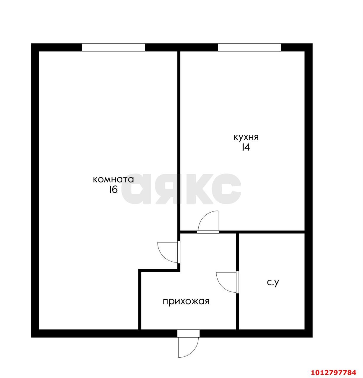 Фото №3: 1-комнатная квартира 36&nbsp;м², 1/7&nbsp;эт. - Российский, Прикубанский внутригородской округ, мкр. ЖК Лучистый, ул. Шевкунова, 5